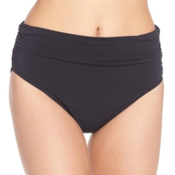 Magicsuit Shirred Bikini Bottom Black Size 12 - Picture 1 of 9